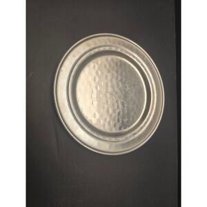 Mid Century Buenilim (B.W. Buenilum) round aluminum metal dish, hammered finish